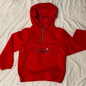 Boys Tommy Hilfiger half zip wind breaker.